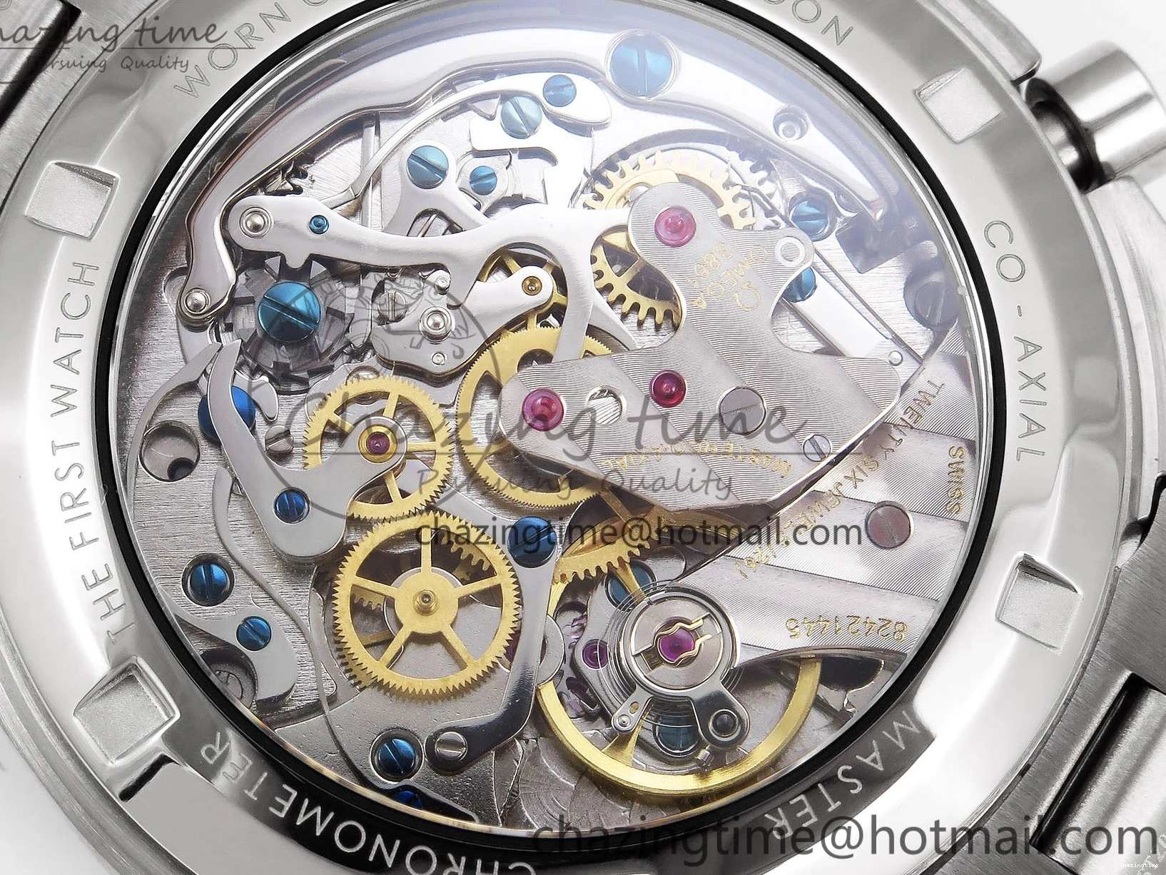 0302 Classic Speedmaster SS RMF Best Edition White Dial on SS Bracelet Lemania HW 7723